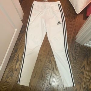 Adidas thick white pants! Bought for 50 selling for 15!
